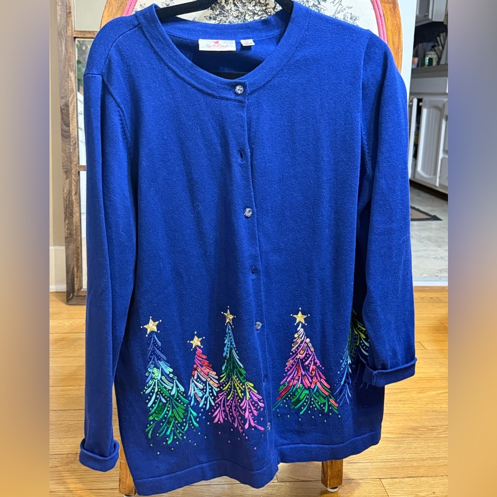 QVC holiday bead shirt